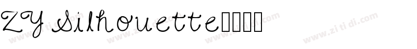 ZY Silhouette字体转换